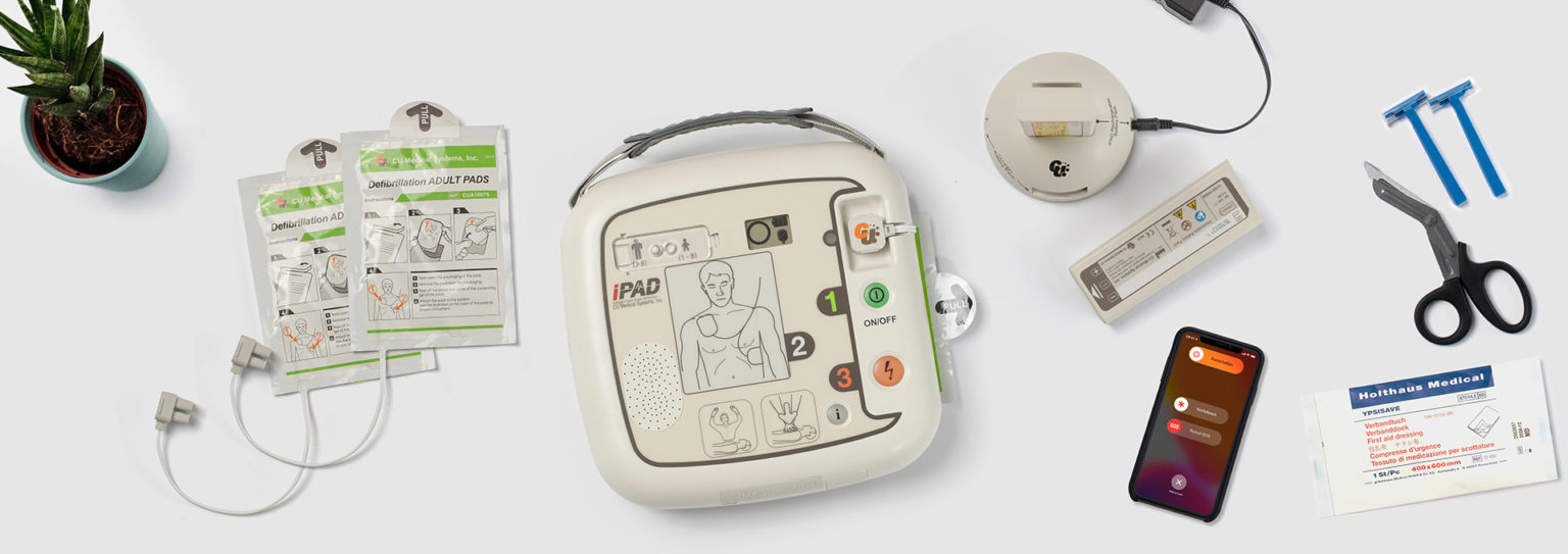 Defibrillator iPad CUSP1 semi ResQCare dein Online Shop für