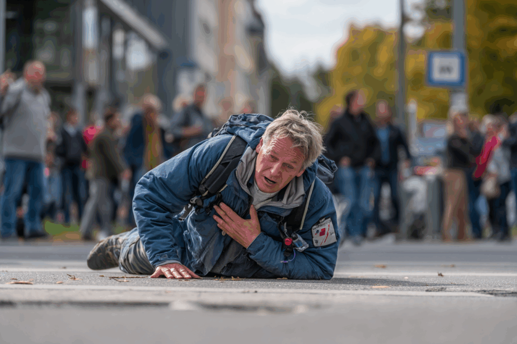 u8996966692 herzstillstand notfall motiv person bricht pltzl 43d9db4e 0376 489a 95a2 47233d2678f2 0